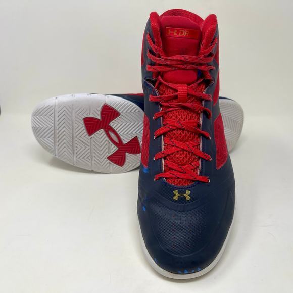 Under Armour Steph Curry Clutch Fit Drive 2 Sneakers Mens 13 Black Red S1520 - Picture 9 of 14